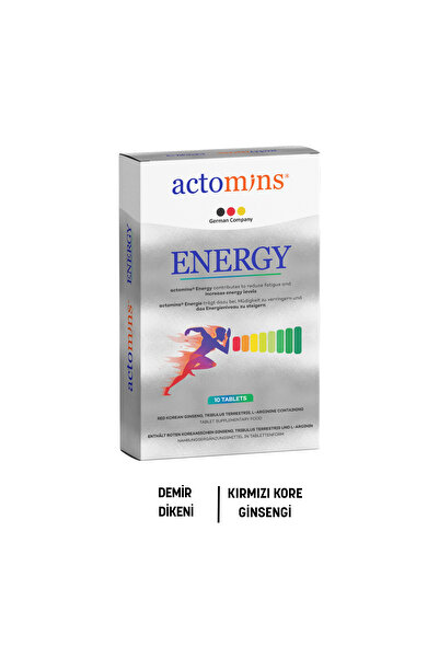 actomins Mins Energy Tribulus، الجينسنغ، مكمل غذائي يحتوي على L-arginine