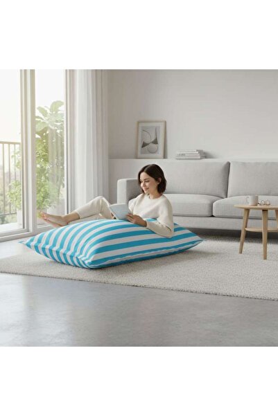 PAN HOME Merwin Giant Filled Bean Bag 180x140cm - Blue