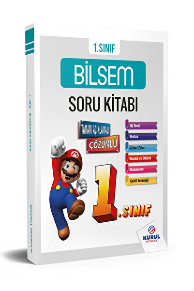 Kurul Yayıncılık 2026 1.sınıf Bilsem Hazırlık Çözümlü Soru Kitabı