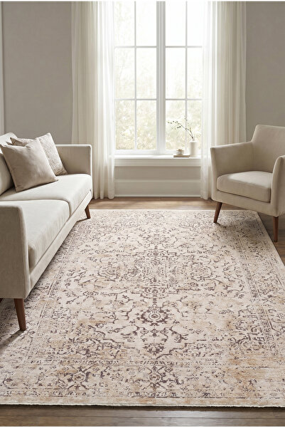 Modern Woven Carpet Cream Beige Living Room Kitchen Entrance Runner Living Room Rug J955A