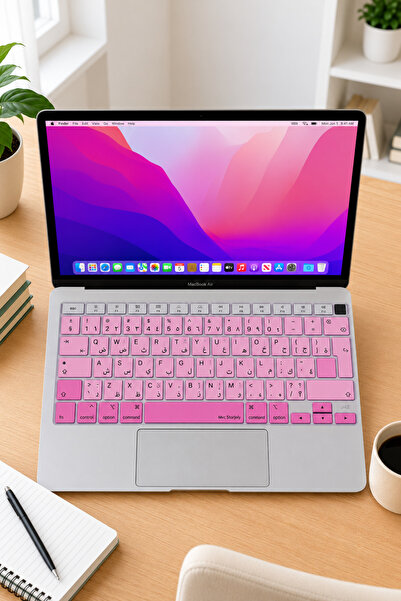 Mcstorey Arapça Klavye Koruyucu Macbook Air M1 Kılıf 13inç A2179 A2337 (UK-EU...