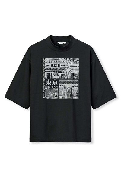 buzagi tasarım ürünleri Urban Streetwear Digital Print Oversize Black Unisex ...