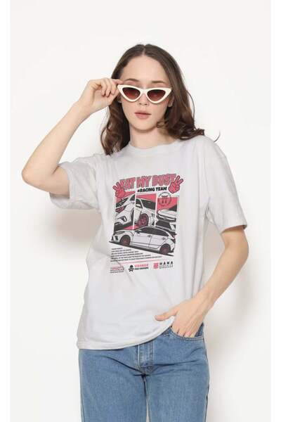 buzagi tasarım ürünleri Urban Regular Fit Unisex White T-Shirt