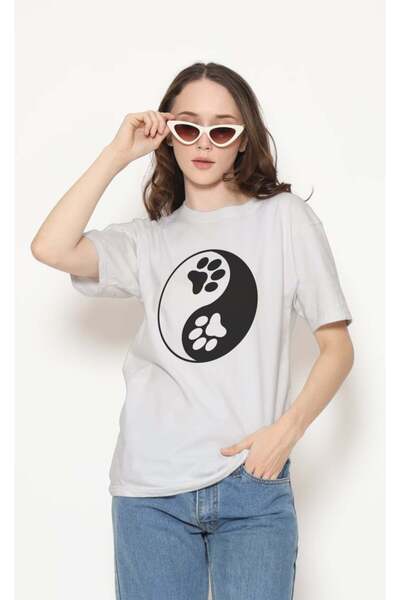 buzagi tasarım ürünleri Sarkastik Regular Fit Unisex White T-Shirt