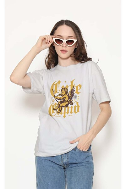 buzagi tasarım ürünleri Urban Regular Fit Unisex White T-Shirt