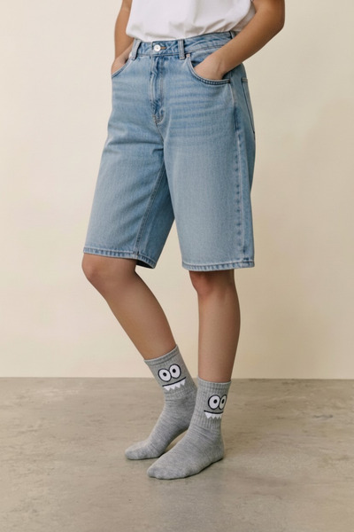 Socks Stores Unisex šarene čarape sa emoji uzorcima, pamučne, mekane, tekstur...