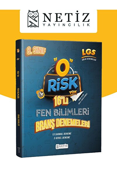 Netiz Yayıncılık Netiz Risk Yok 16' Lı Fen Bilimleri Branş Denemesi
