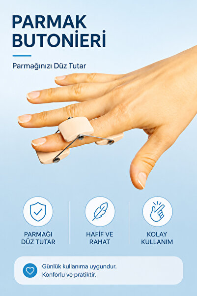 kırmed Parmak Butonieri Parmak Ateli Kırık Parmaklar İçin Atel Butoniyer M Beden