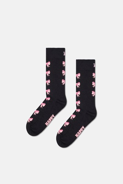 Happy Socks - Black Swan Patterned Cotton Socks Set of 2