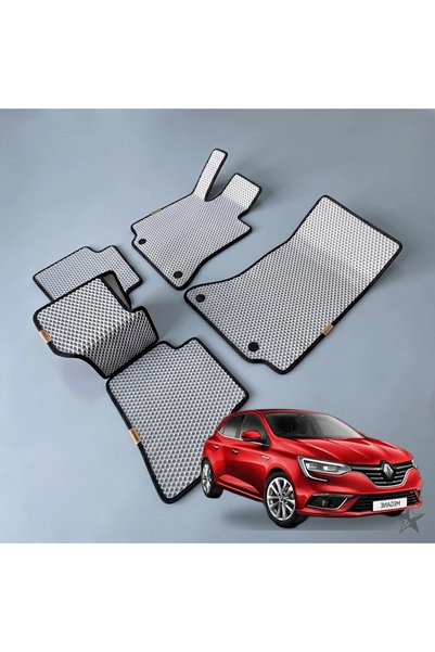 CARMAT Renault Megane 4 Hatchback 2016+ Oto Paspas - Elmas Doku Havuzlu EVA Takım