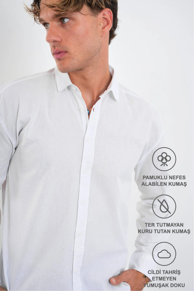 Redline Infinity Men's Comfort Fit Shirt White