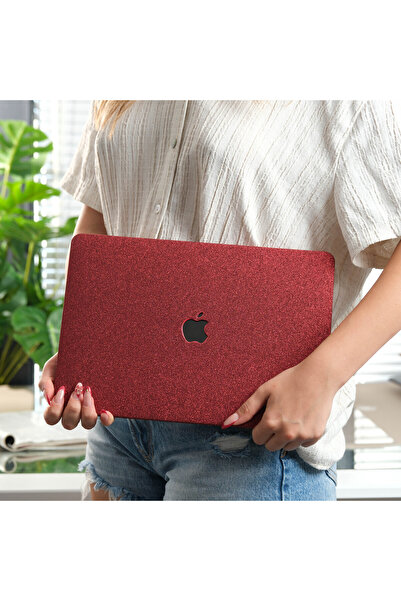 Mcstorey Macbook Air 13 inç M1 Kılıf A2337 A2179 A1932 Uyumlu Simli Sert Kapa...