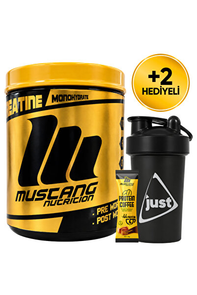 Mustang Nutrition Creatine Monohydrate Creatine 450 Gr 90 Servings + Shaker +...
