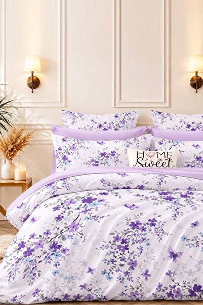 Always Set de husă de pilota dublă, cu elastic, reversibilă, liliac