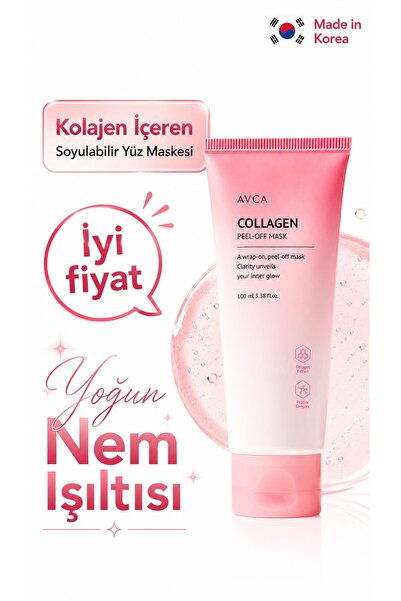 AVCA Kolajen ve Peptit Destekli Soyulabilir Yüz Maskesi 100 ml - Collagen Wra...