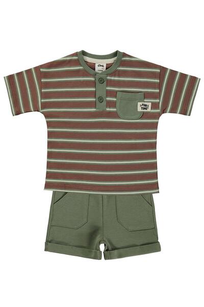 Civil Baby Cepli 6-18 Ay Takım - Haki