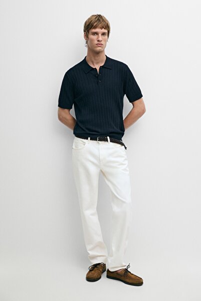 Massimo Dutti Pamuklu fitilli triko polo