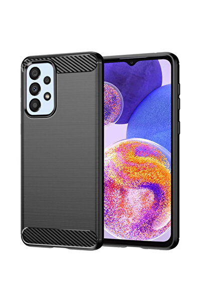 Techsuit Husă pentru Samsung Galaxy A23 4G / A23 5G - Silicon Carbon - Negru