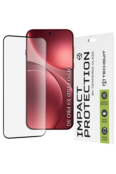 Techsuit Folie pentru Oppo Find X9 Pro - 111D Full Cover / Sticlă cu adeziv i...