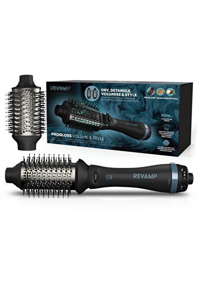 Revamp Perie cu aer cald 1000W, 2 capete interschimbabile (37x58mm & 46x72mm)...