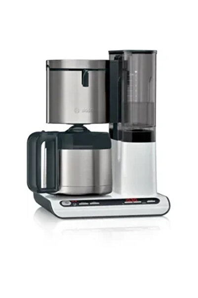 Bosch TKA8A681 Filtru de cafea Styline, Argintiu/Alb 1100 W 1,1 litri