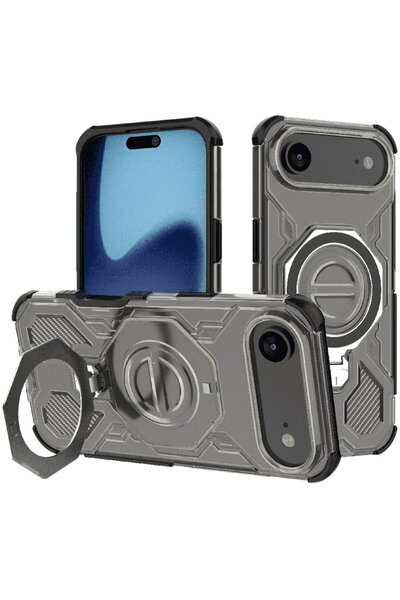 Techsuit Husa pentru iPhone 17 Air - Carbon Shield PRO - Smoke Black
