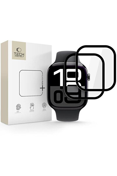 Tech-Protect Υβριδικό Γυαλί Flex+ για Apple Watch 10 / 11 46 χιλ., σετ 2 τεμα...