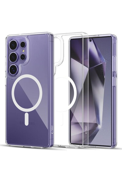 Tech-Protect Θήκη FlexAir Hybrid MagSafe για Galaxy S25 Ultra, με διαφανή πλά...