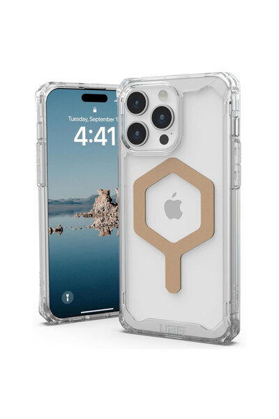 UAG Husa pentru iPhone 15 Pro Max - Plyo MagSafe - Ice Gold