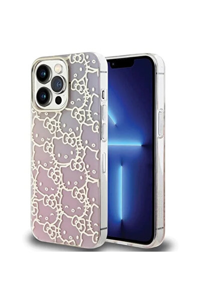 Hello Kitty Husă IML Gradient Electrop cu cap de pisicuță pentru iPhone 13 Pr...