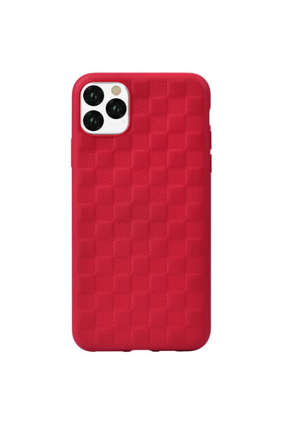 Devia Мек калъф с дизайн Woven2 Pattern за iPhone 11 Pro Max, червен