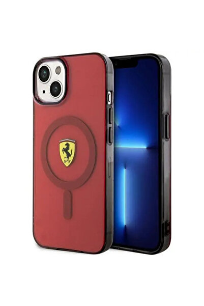 Ferrari FEHMP14SURKR iPhone 14 6.1 " roșu/roșu carcasă rigidă translucidă Mag...