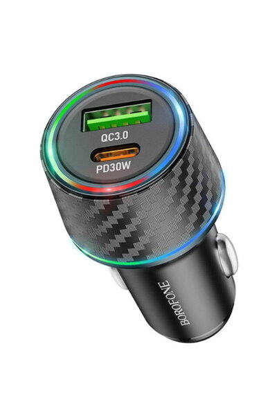 Borofone USB-C + USB-A QC3.0 PD 48W Negru