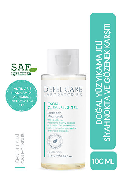 Defel Care Yüz Yıkama Jeli 100 ml | Siyah Nokta & Gözenek Bakımı