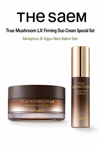 THE SAEM True Mushroom LX Firming Duo Cream Special Set - Sıkılaştırıcı & Yoğ...