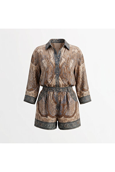 Mazelf Baby&Kids Wear Zmr Detailed Boho Chic Shorts Set