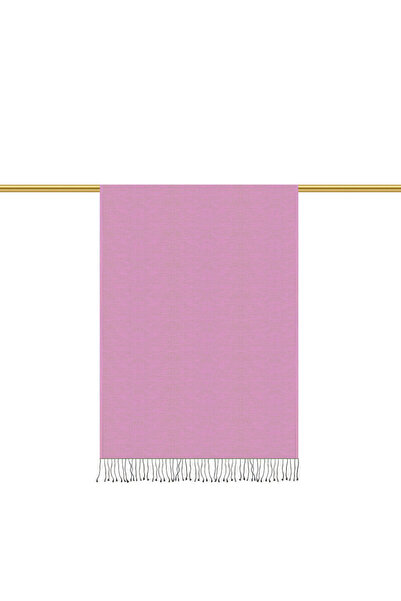 Bursa İpek Pink Navy Blue Double-Sided Silk Shawl