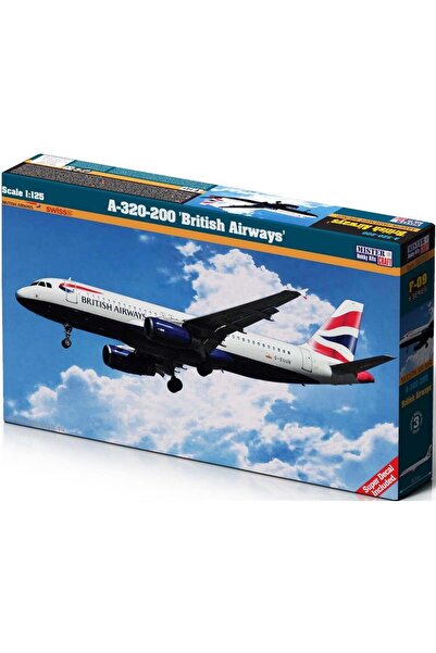 Mistercraft F009 1/125 A-320-200 British Airways Yolcu Uçağı Plastik Model Kiti