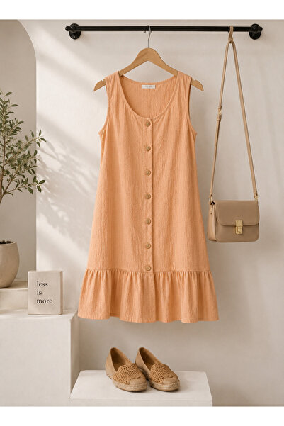 MODA relax fit elbise,midi elbise,askılı elbise