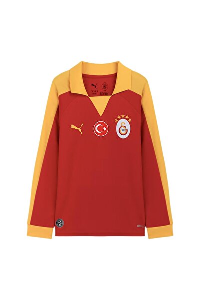 Puma Galatasaray 2025/26 T7 Retro Çocuk Kırmızı Futbol Forma 78819780