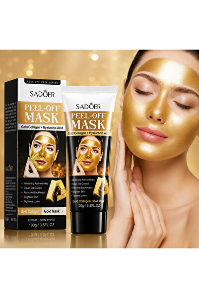 SADOER Gold Mască Aurie cu Colagen și Acid Hialuronic 120g pentru Fermitate, ...