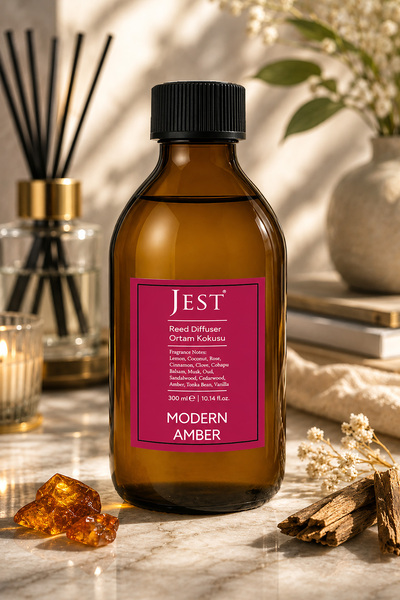 Jest 300 ML MODERN AMBER ÇUBUKLU ODA KOKUSU YEDEK KİT