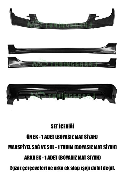 md tuninggaraj Honda Civic Fd6 2006-2009 Makyajsız Kasa Uyumlu Boyasız Plasti...