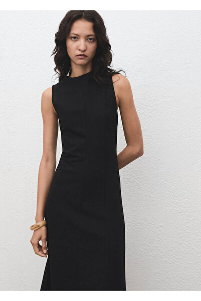 MANGO Woman Rochie midi cu detalii cusute