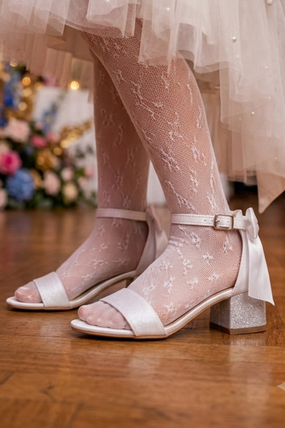 NeSe Shoes حذاء بكعب لامع للفتيات، حذاء سهرة، الموسم الجديد، لامع