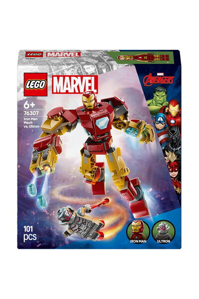 LEGO Marvel Iron Man Mech vs. UltronвЂЇв„ў вЂ“ 101 piese, 6+ ani