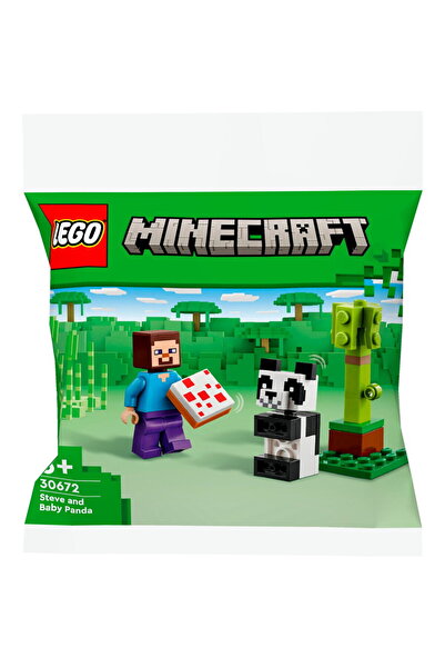 LEGO Minecraft - Steve si puiul de panda, 35 Piese