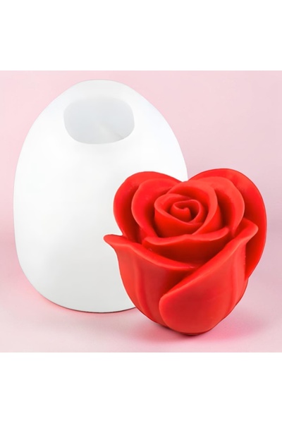 HogART Design Gül Goncası Silikon Mum Kalıbı