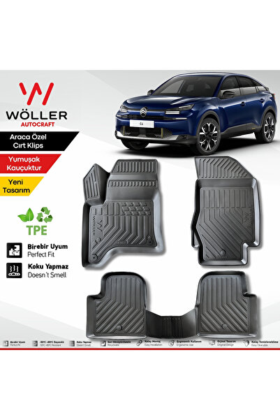 wöller Citroen C4 Paspas Hybrid 2025 Sonrası Uyumlu 3d Havuzlu Paspas