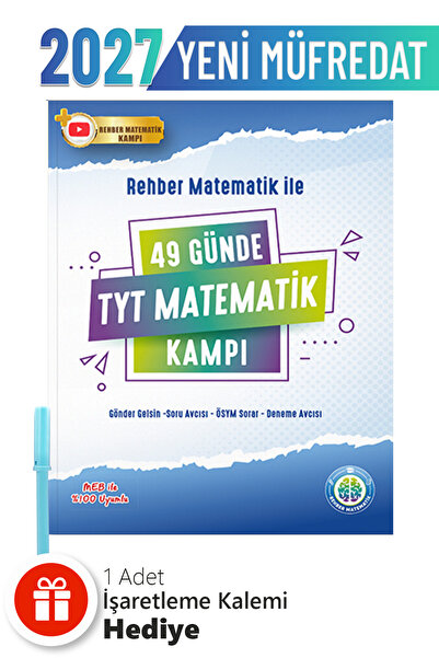 REHBER MATEMATİK YAYINLARI Tonguç H 49 Günde Tyt Matematik Kampı + Hediyeli